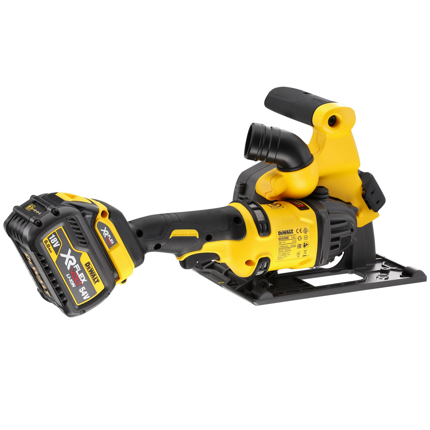 Akkuseinäurajyrsin DeWalt DCG200T2