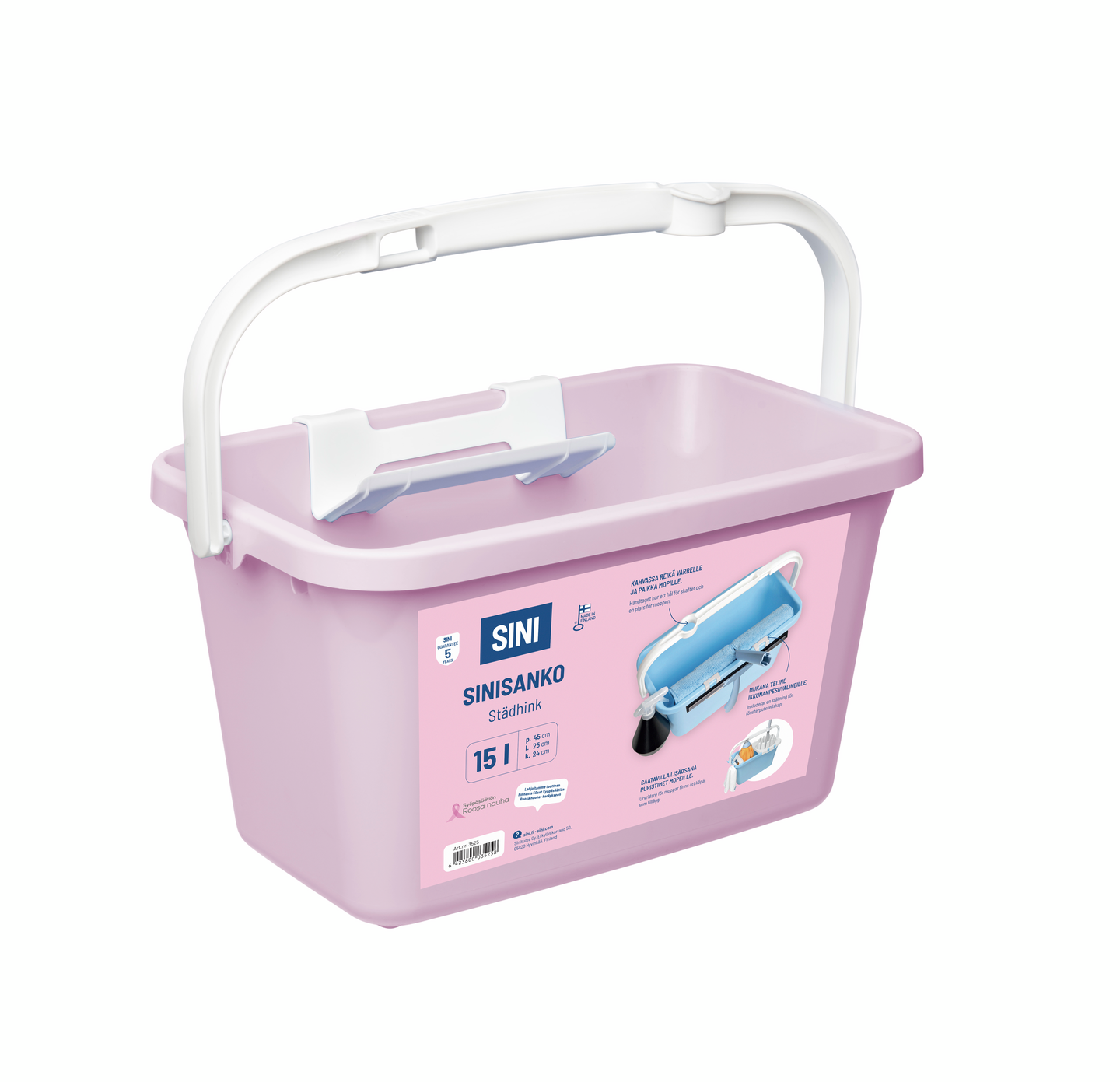 Sinisanko roosa nauha sini