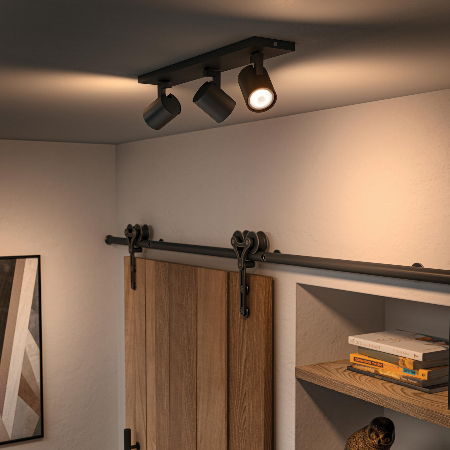 Kohdevalaisin Philips Hue Runner 3x4.2 W 1200l 2200-6500K Musta