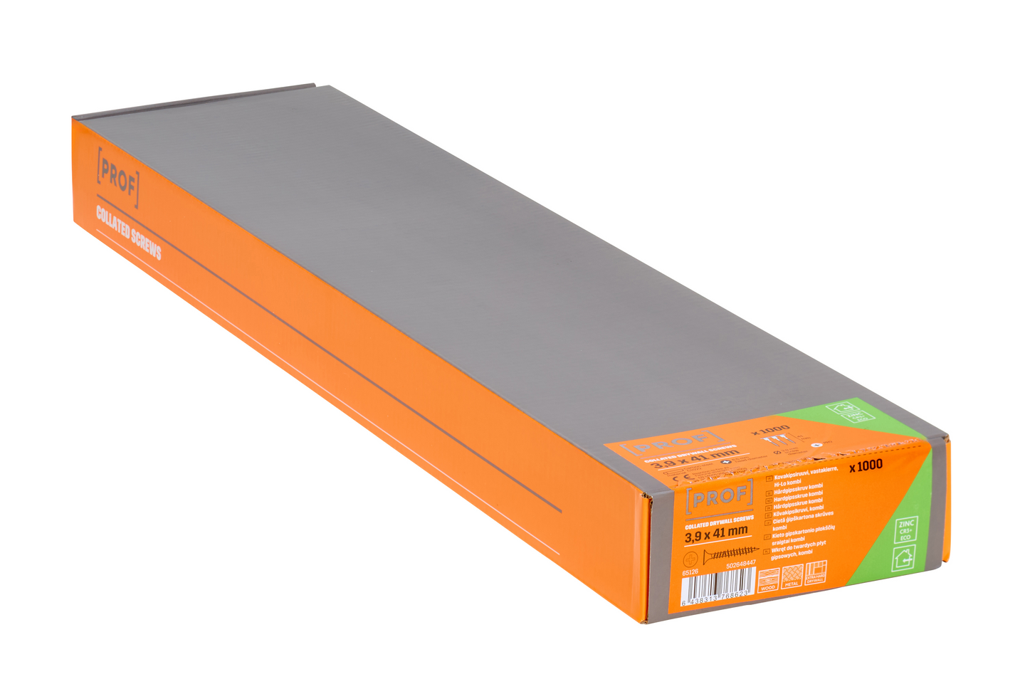 BANDAD HÅRDGIPSSKRUV HILO 3,9X41 1000ST PROF