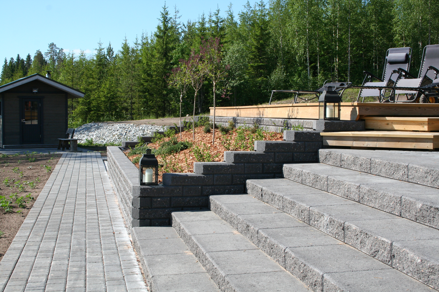 Porraskivi HB musta 600x420x130mm