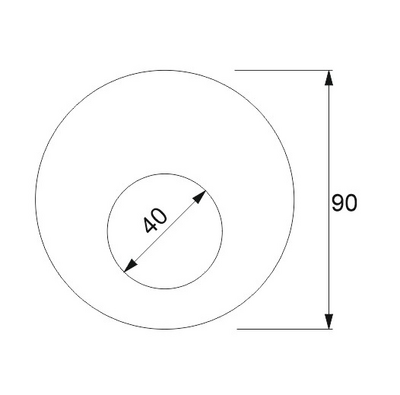 Peitekilpi PROF 90x1mm epäkesko kiillotettu ruostumaton teräs