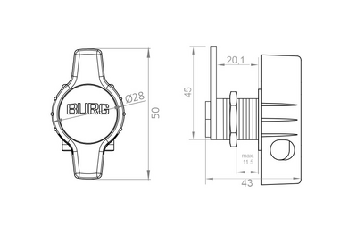 Kalustelukko PROF riiippulukolle