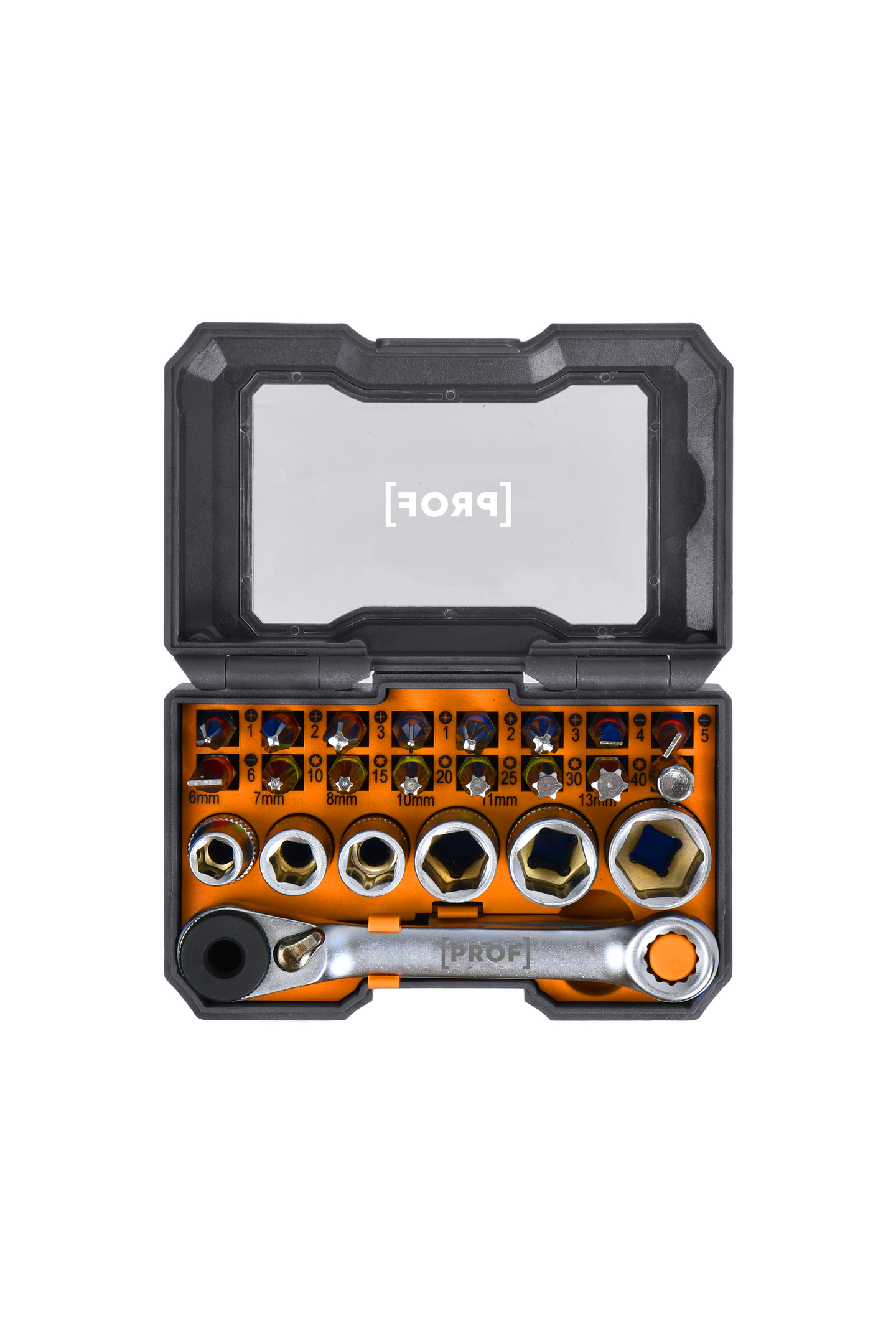 Kärki- ja hylsysarja PROF 24-osainen