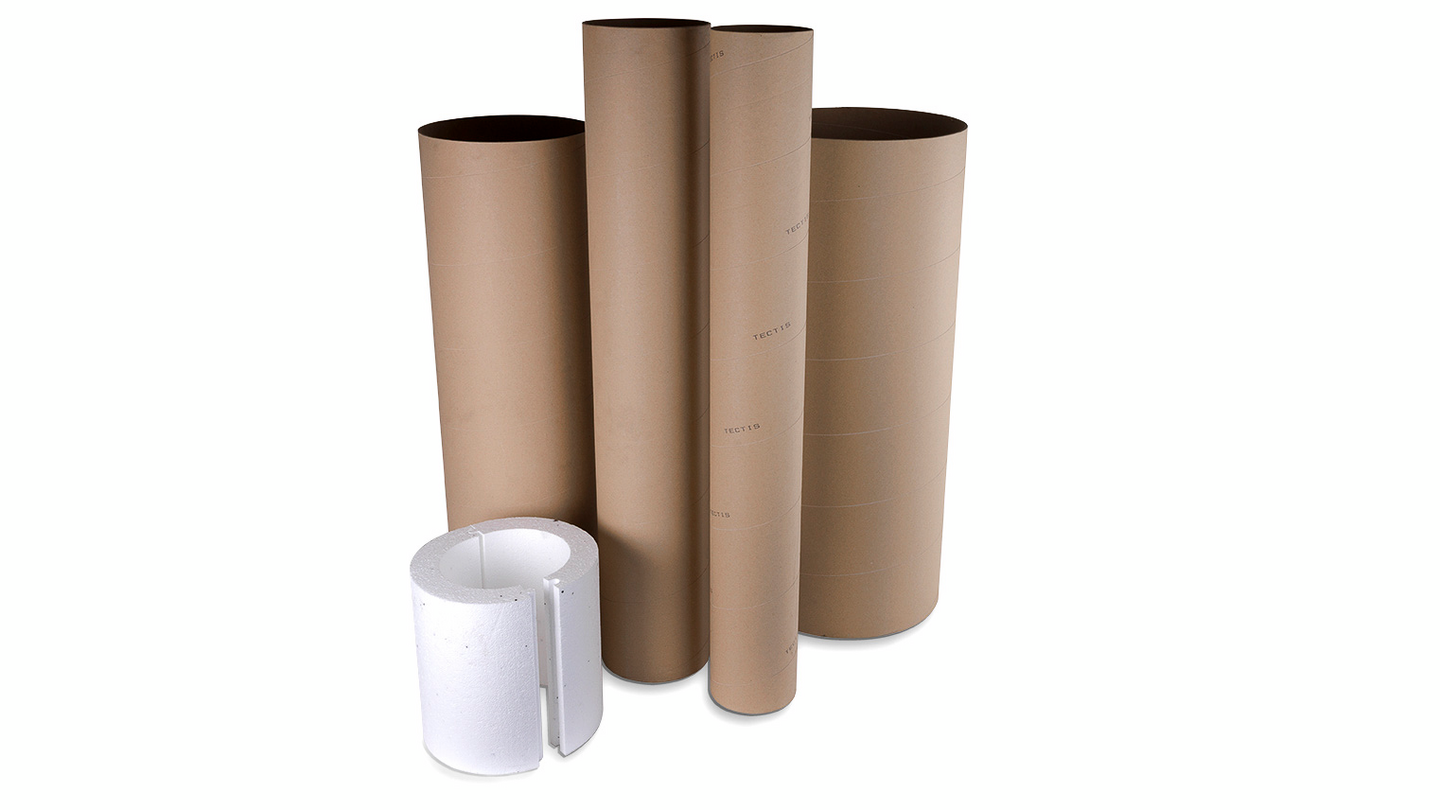 PAPPTUB MED PLASTAD INSIDA 190X4X1200MM