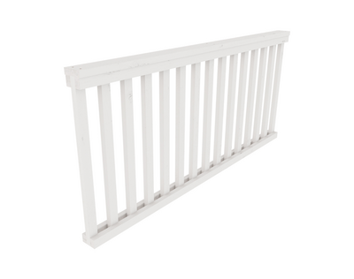 Aitaelementti pysty rima, valkoinen, 180x80x9,5 cm