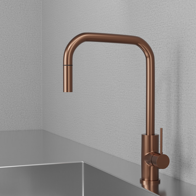 Keittiöhana Scandtap Steel Accent Square Amber D 30117