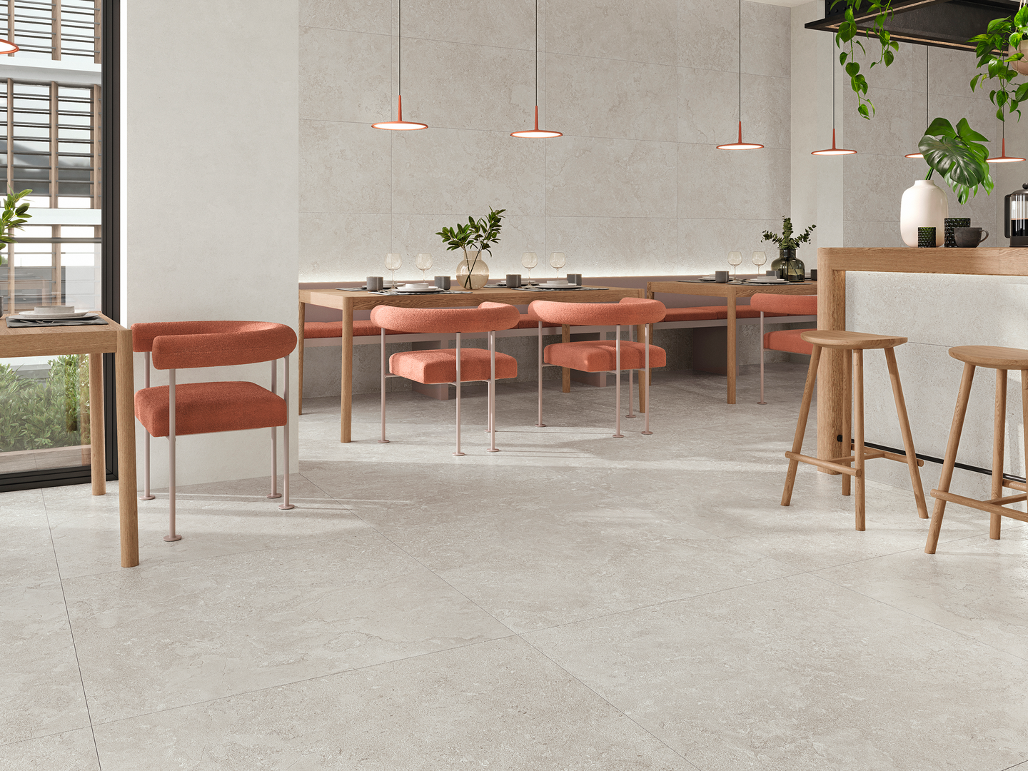 Lattialaatta Cello Portland 60x60 luonnonvalkoinen R10B RT 1,42m²