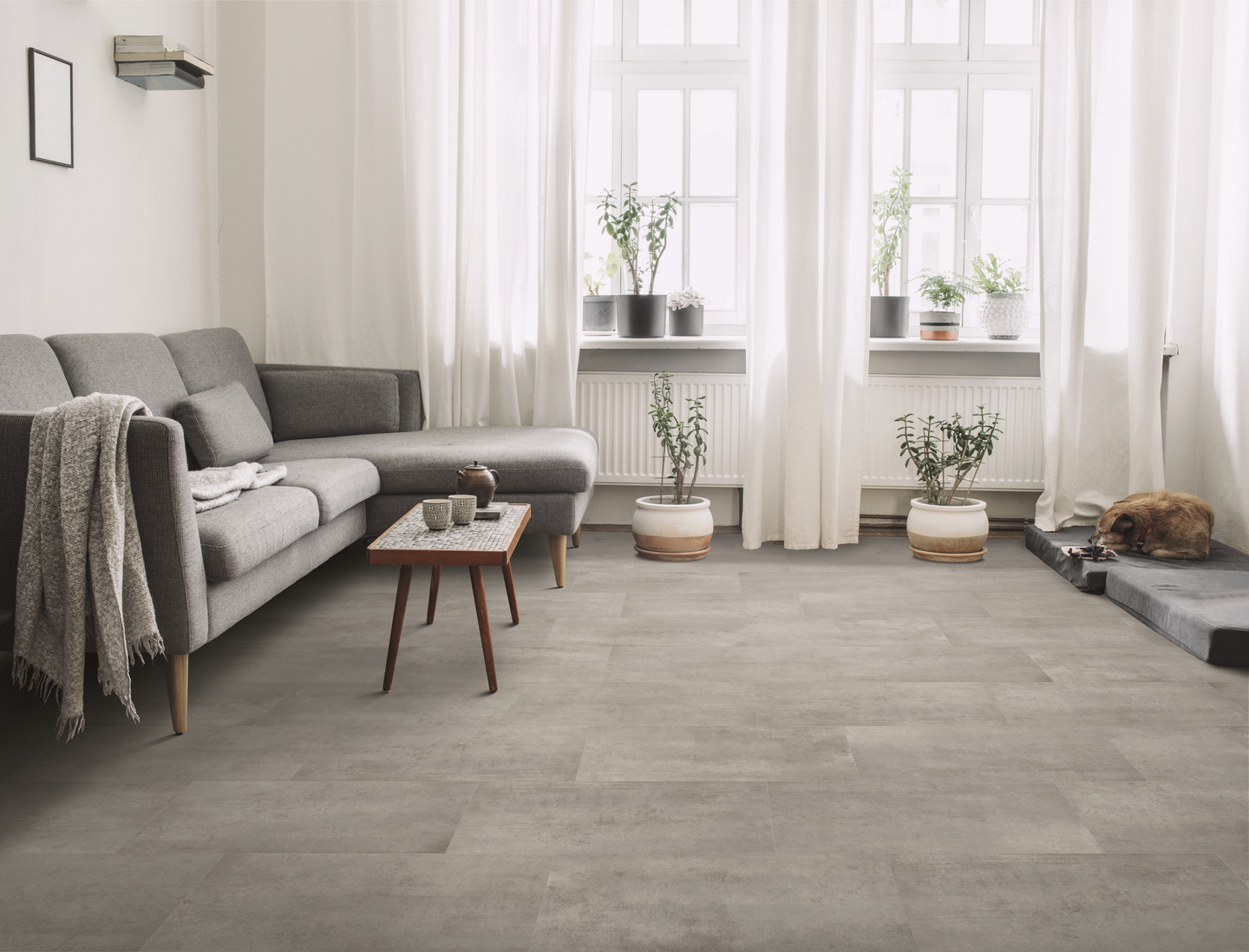 Lattialaatta Cello Roma 30,5x61 harmaa 1,49m²