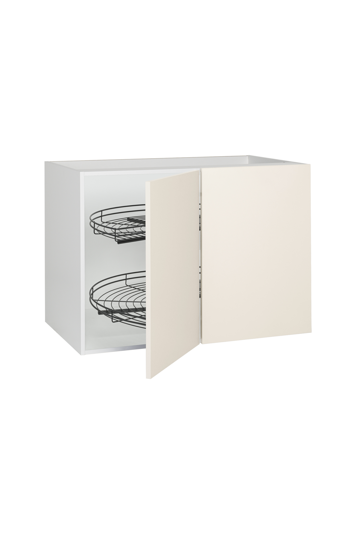 Piilokulmakaappi Cello Keittiö 100cm lankakarusellilla ja oikeakätisellä ovella