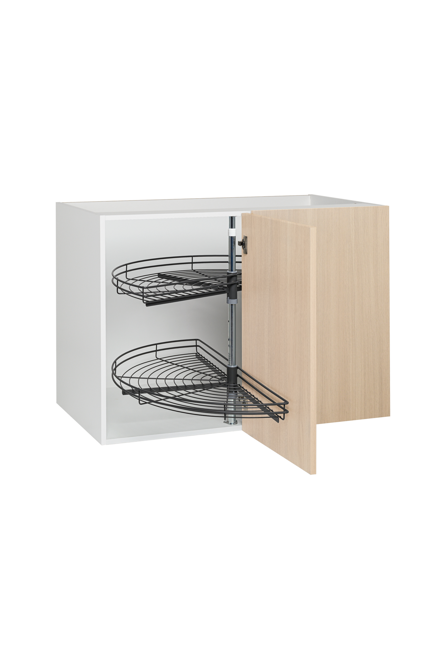 Piilokulmakaappi Cello Keittiö 100cm lankakarusellilla ja oikeakätisellä ovella