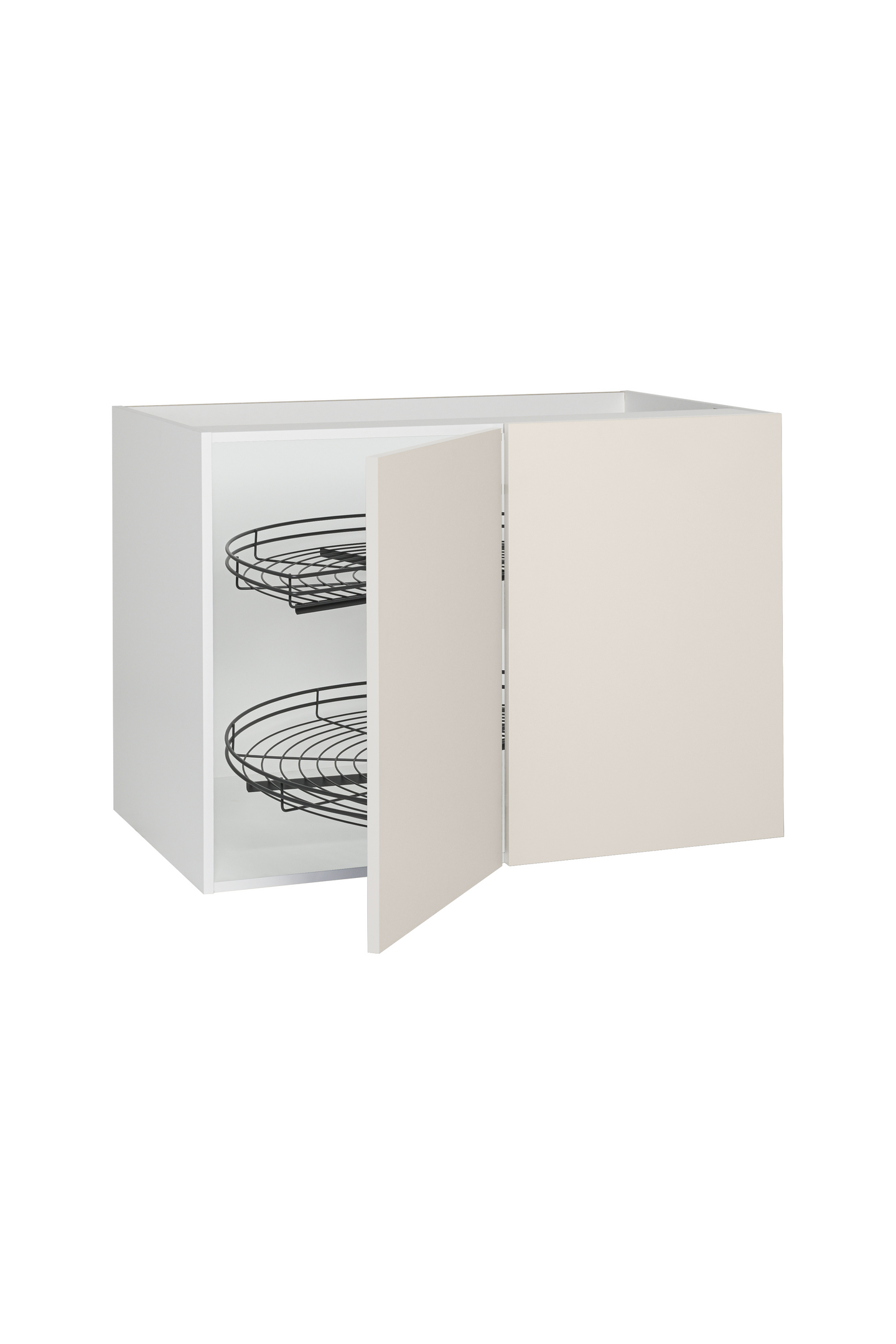 Piilokulmakaappi Cello Keittiö 100cm lankakarusellilla ja oikeakätisellä ovella