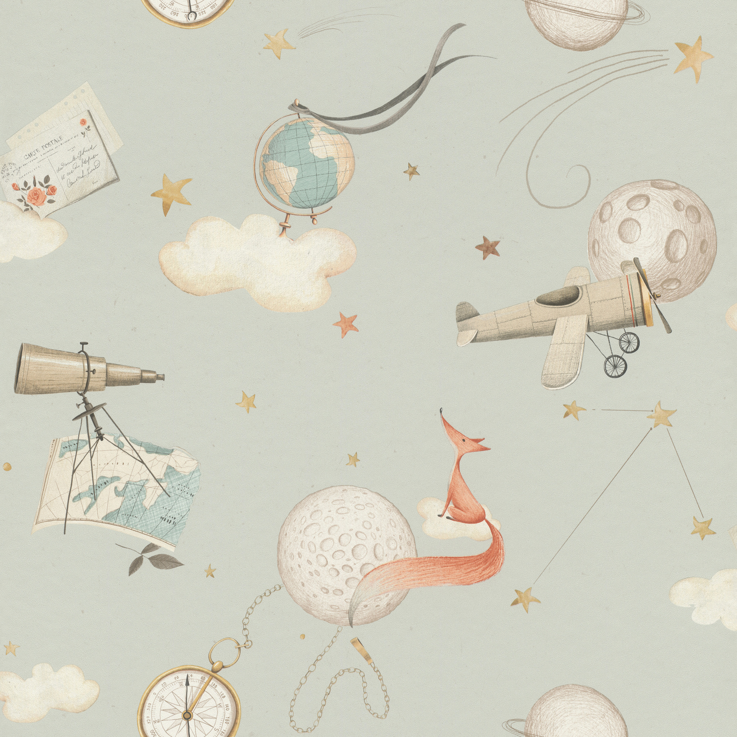 Kuitutapetti Rasch Kids World II 302226 10,05m