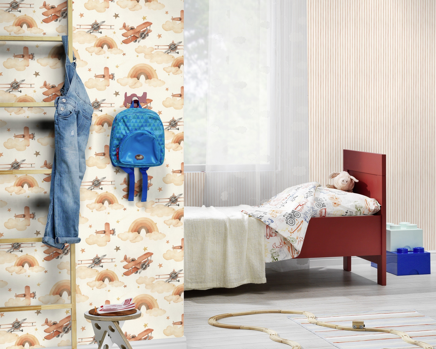 Kuitutapetti Rasch Kids World II 301557 10,05m