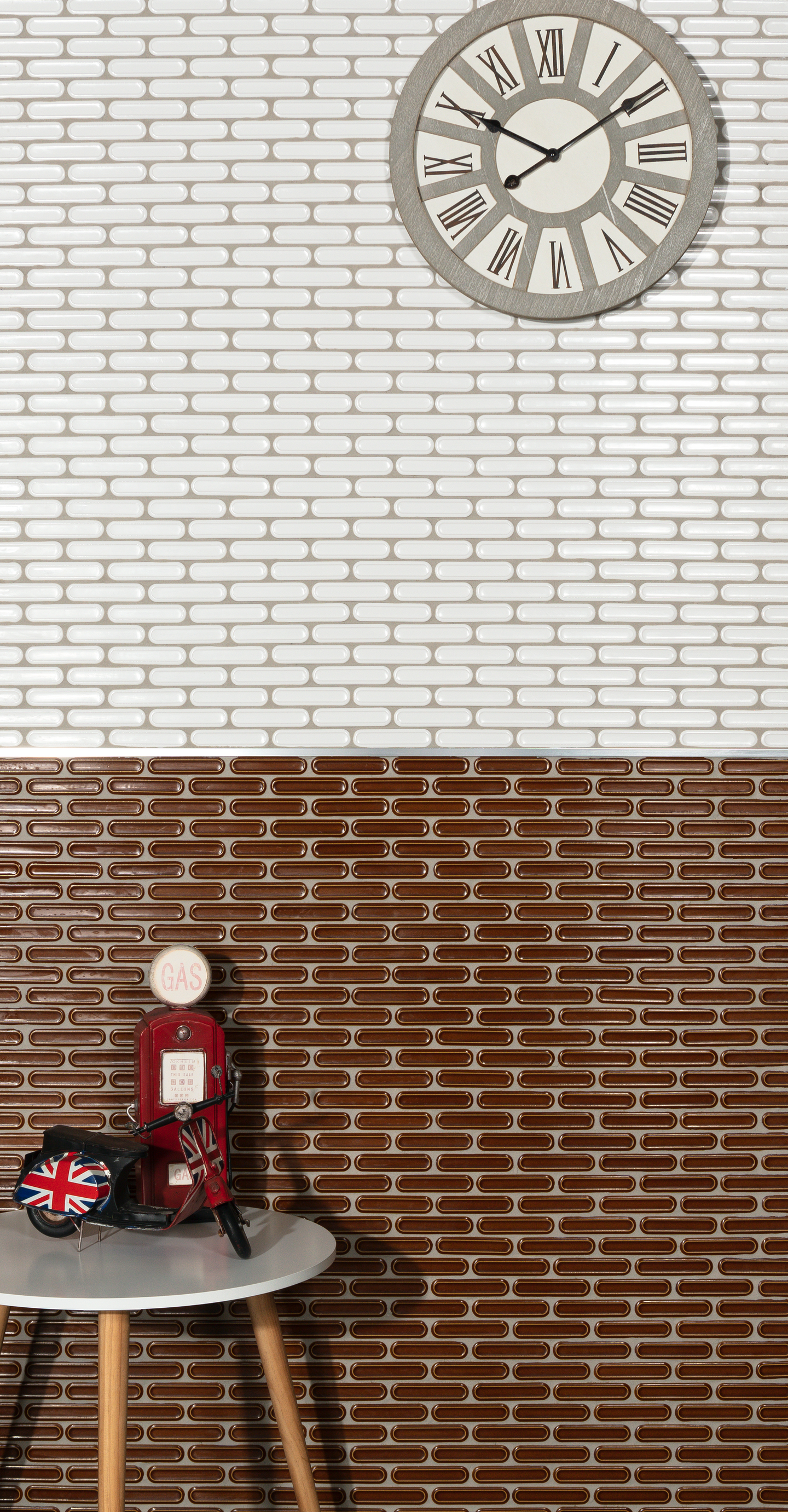 Mosaiikki Cello Dublin 2,3x9,7 (30x30,6) kiiltävä ruskea