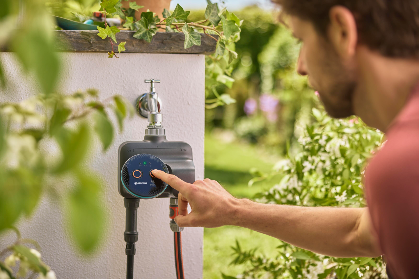 Kastelunohjain GARDENA smart dual Water Control 19044