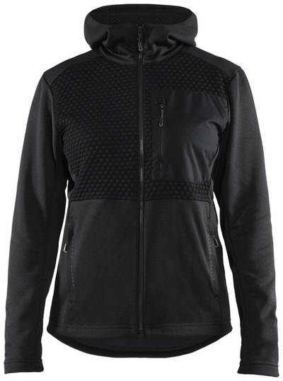 LUVTRÖJA BLÅKLÄDER 3542 2526 FULL ZIP, DAM SVART M
