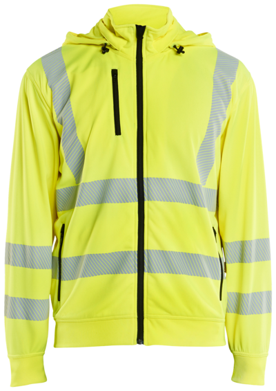 SWEATSHIRT BLÅKLÄDER VARSEL LÖSTAGBAR, LUVA VARSELGUL 4XL