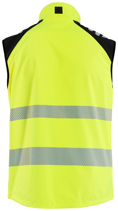 SOFTSHELLVÄST BLÅKLÄDER 3091 2513 VARSEL, VARSELGUL/SVART XL