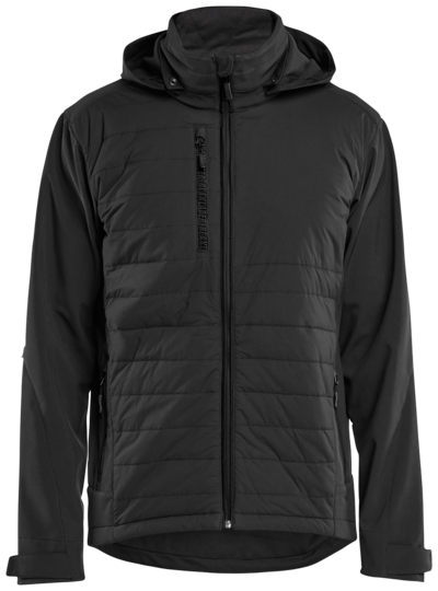 HYBRIDJACKA BLÅKLÄDER SVART/SVART XXL