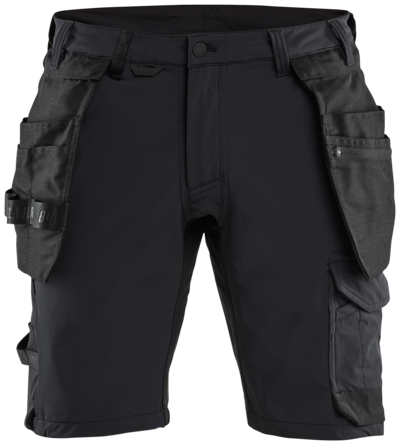 HANTVERKSHORTS BLÅKLÄDER 1702 SVART C44, 1645 4VSTRETCH