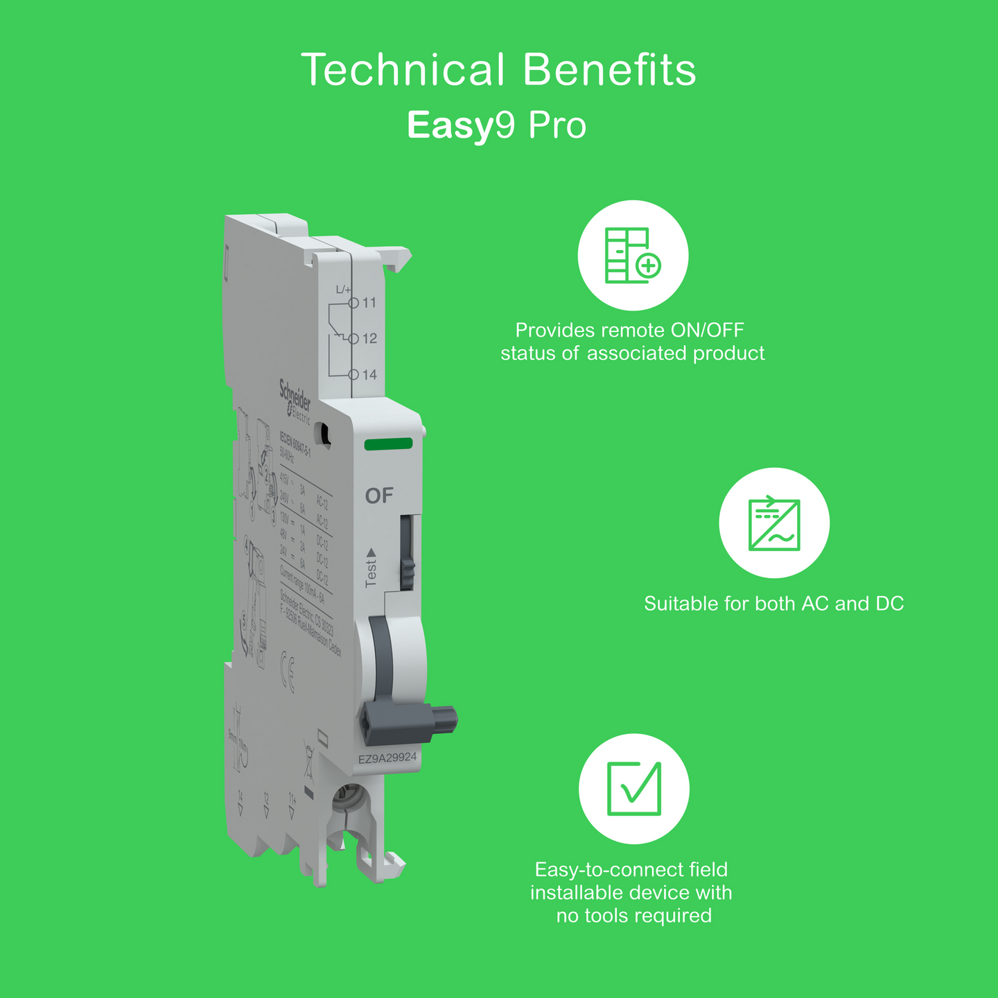Apukosketin Schneider Electric Easy9 OF apukosketin
