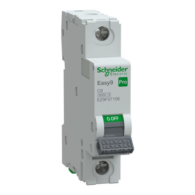 Johdonsuojakatkaisija Schneider Electric Easy9 MCB 1c6 6kA