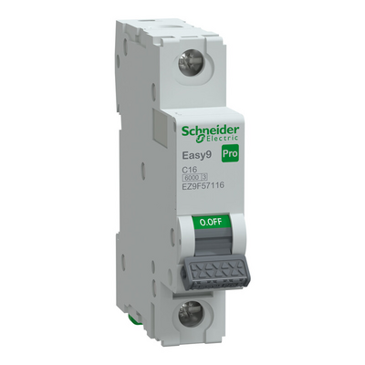 Johdonsuojakatkaisija Schneider Electric Easy9 MCB 1c16 6kA