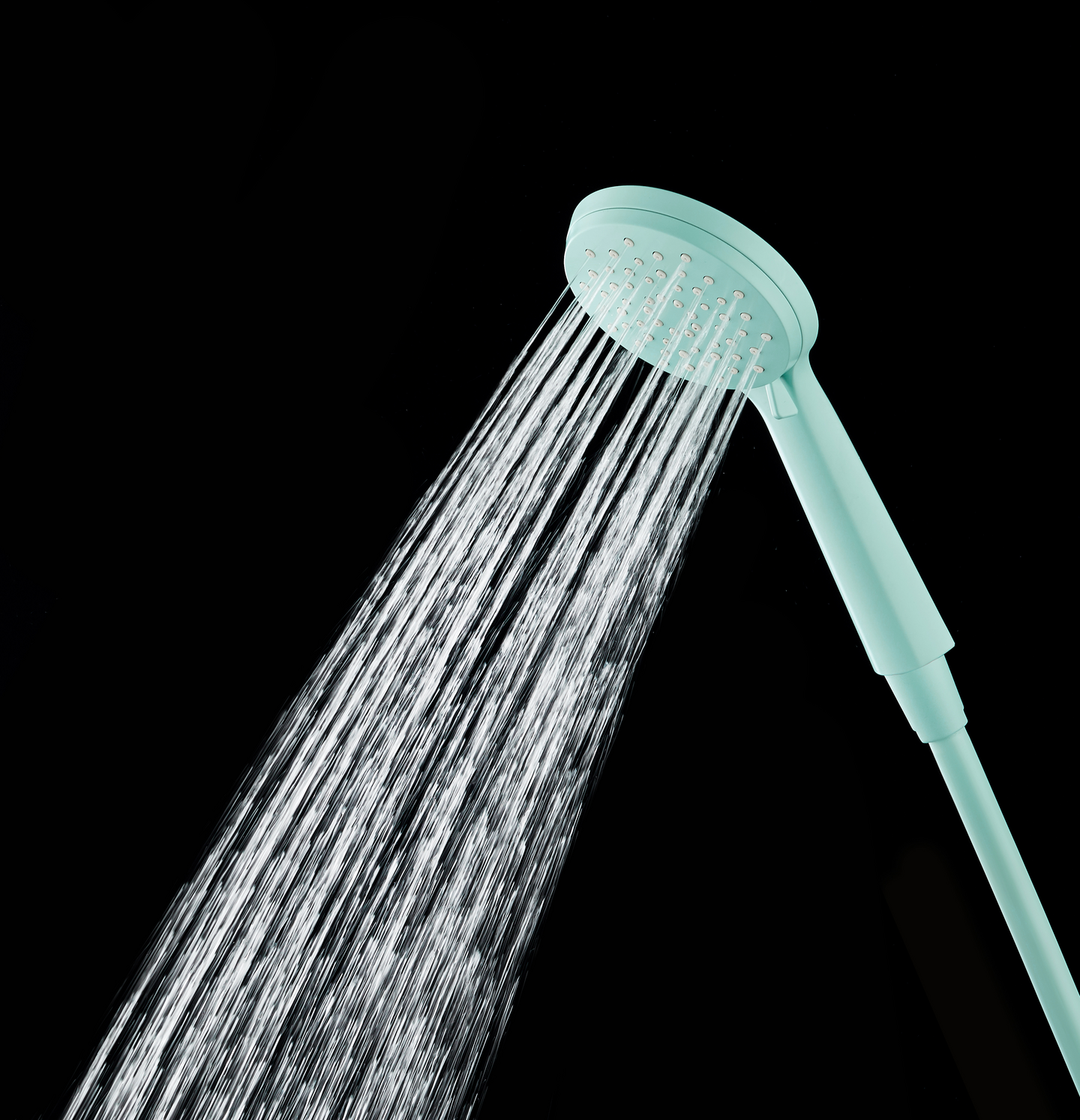 Käsisuihku ja suihkuletku pastellinsininen 1,5m letku