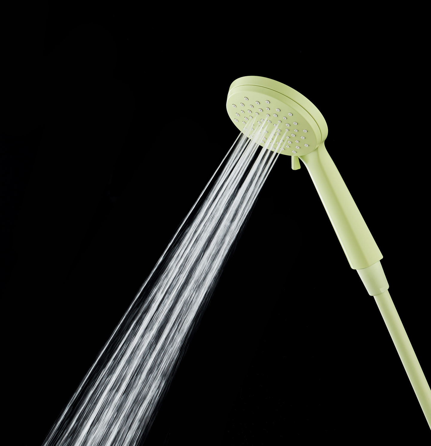 Käsisuihku ja suihkuletku pastellinvihreä 1,5m letku