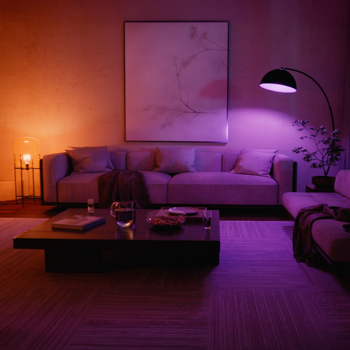 Led-lamppu PHILIPS HUE White and Color Ambiance 1100lm 8.1W 1000-20000K E27 2kpl