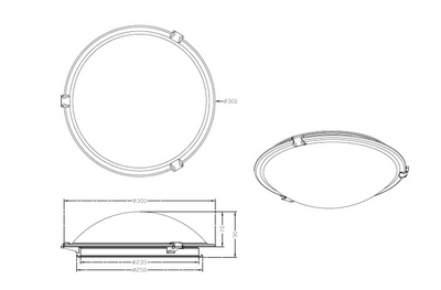 Kattovalaisin TRIO Adrian E27 valkoinen