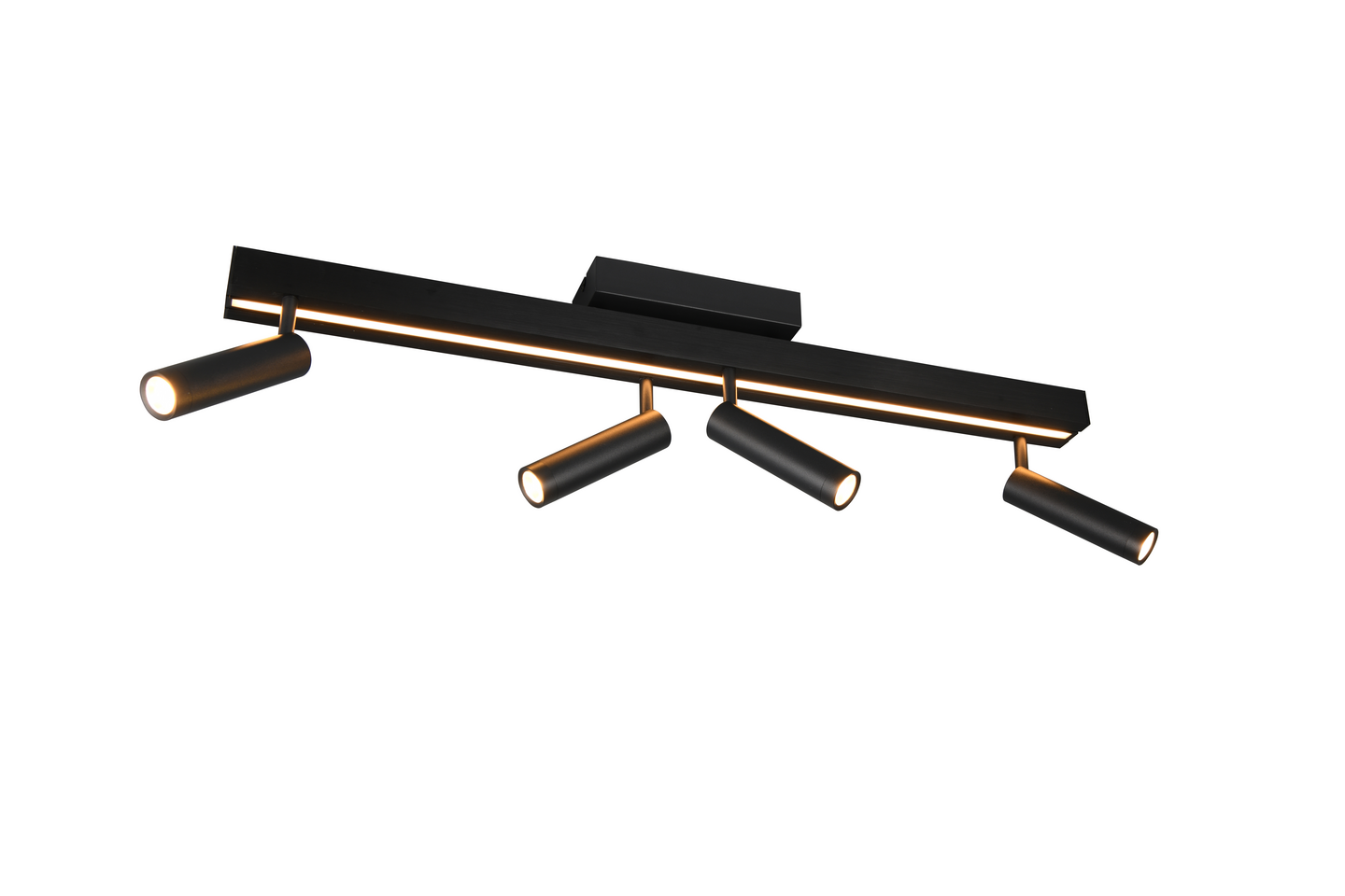 Spottivalaisin TRIO Zeno 4xled 5,5W 650lm + led 12W 1500LM 4-os mattamusta