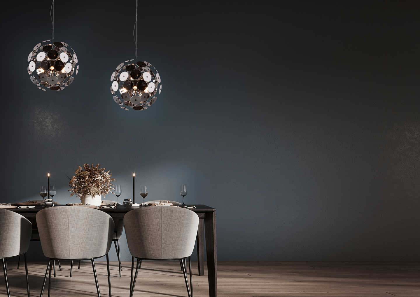 Riippuvalaisin TRIO Discalgo 6xE14 kromi