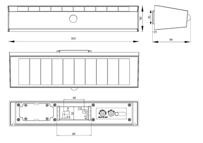 Aurinkokennovalaisin TRIO Silves Hybrid led 6W 700lm musta ladattava