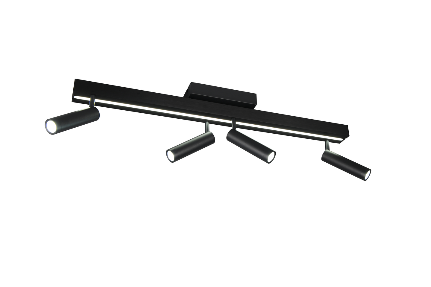 Spottivalaisin TRIO Zeno 4xled 5,5W 650lm + led 12W 1500LM 4-os mattamusta