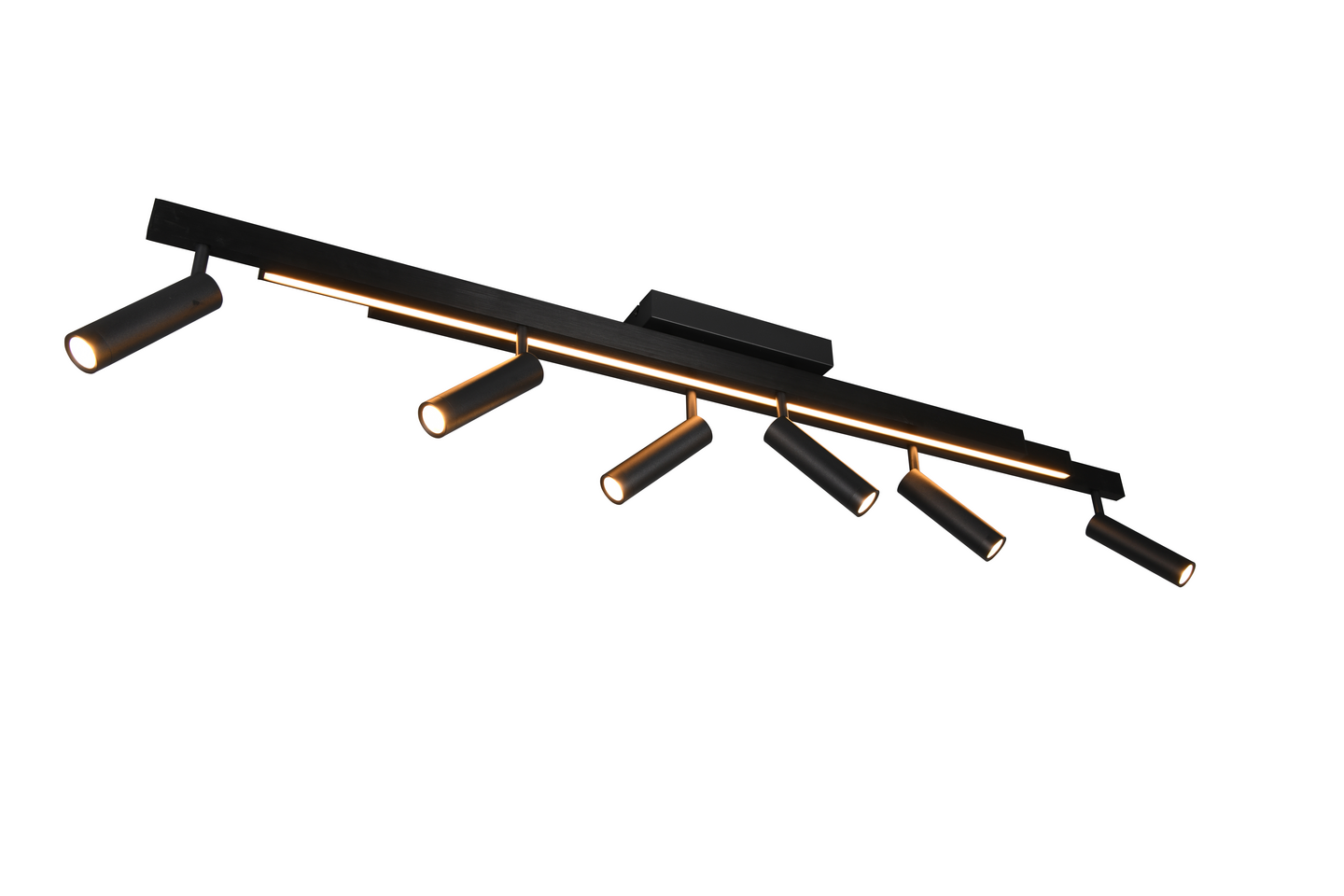 Spottivalaisin TRIO Zeno 6xled 5,5W 650lm + led 18W 220LM 6-os mattamusta