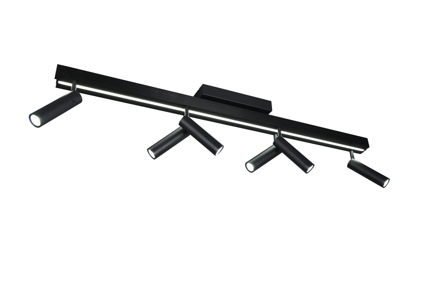 Spottivalaisin TRIO Zeno 6xled 5,5W 650lm + led 18W 220LM 6-os mattamusta