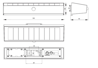 Aurinkokennovalaisin TRIO Silves Hybrid led 6W 700lm valkoinen ladattava