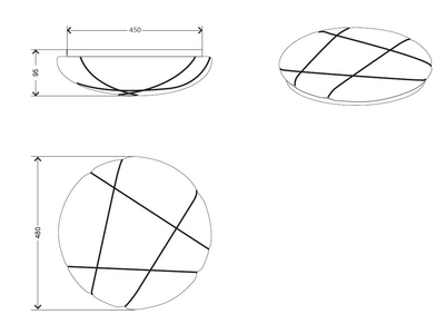 Kattovalaisin TRIO Tibor led 36W 4400lm 48cm valkoinen