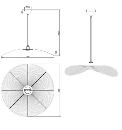 Riippuvalaisin TRIO Laurine E27 78cm ruskea
