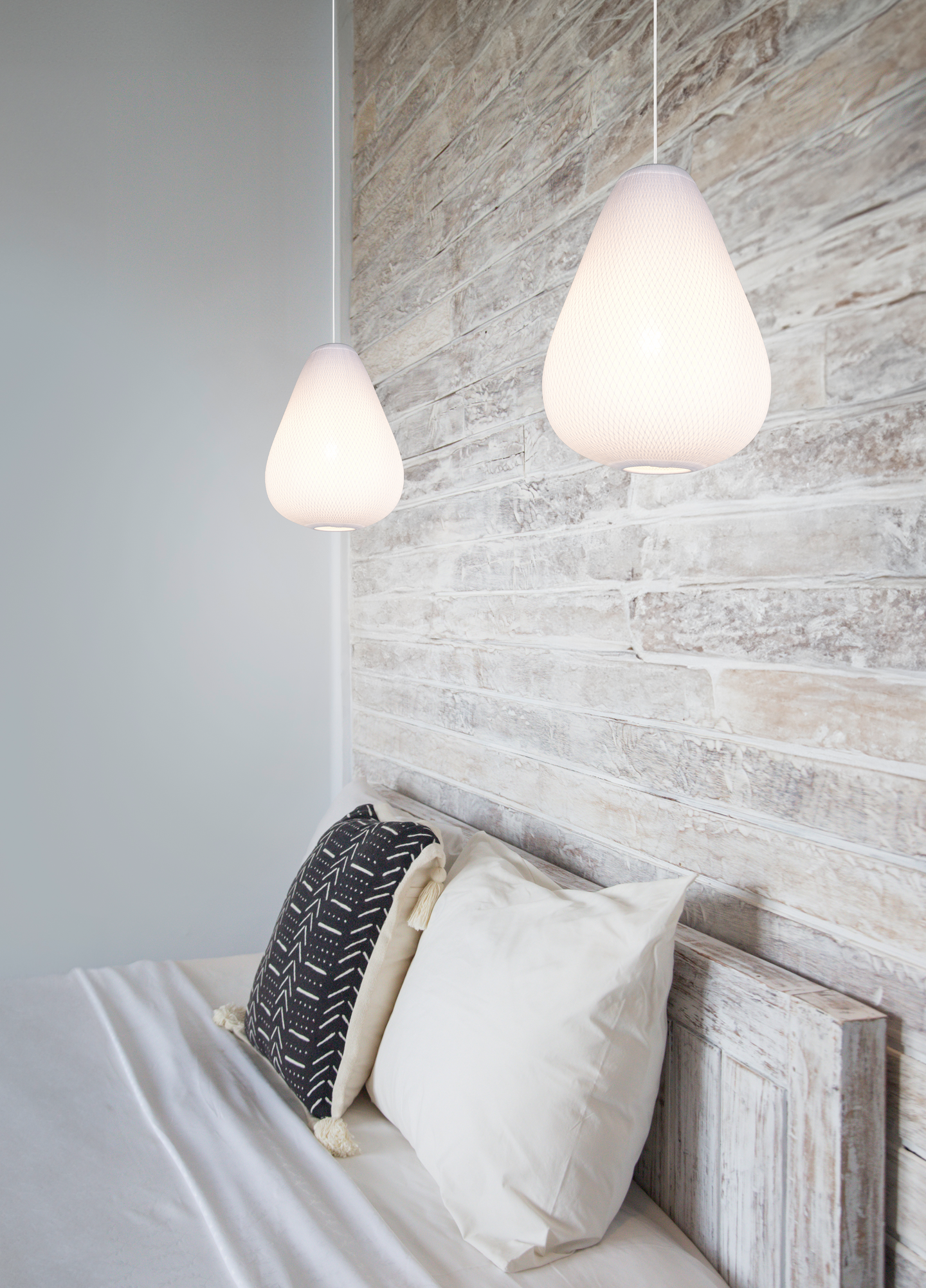 Riippuvalaisin TRIO Janine E27 valkoinen