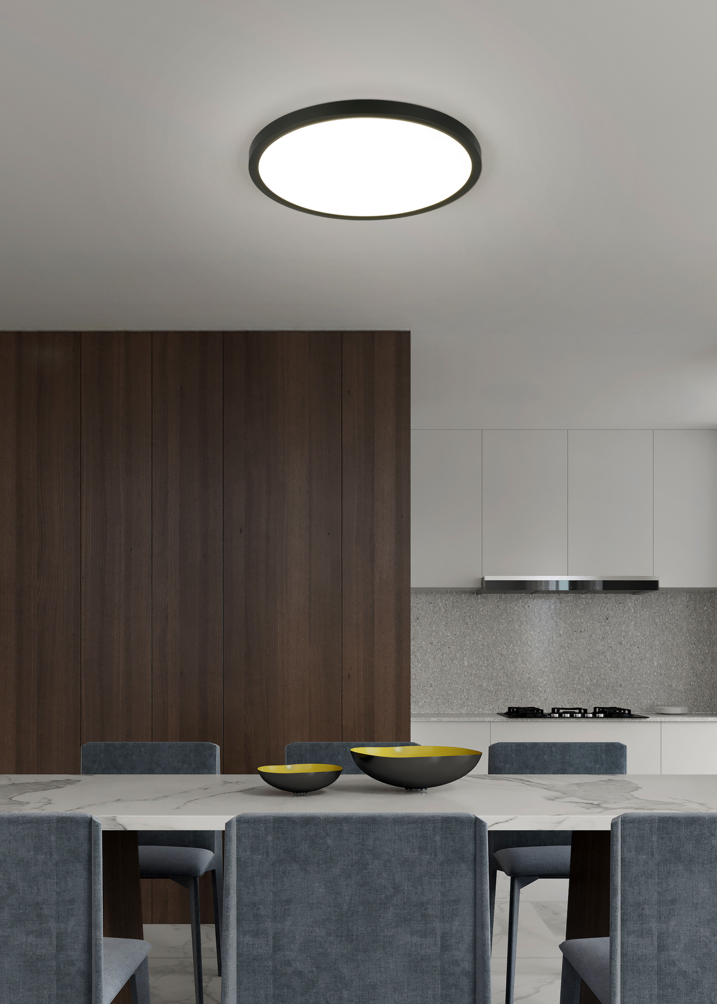 Kattovalaisin TRIO Draco led 30W 4000lm 40cm 3CCT SwitchDim musta