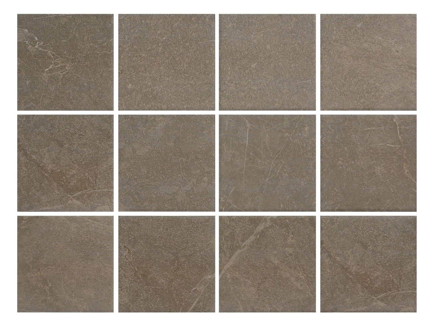Lattialaatta Cello Veinstone 10x10 ruskea PK R10B 1,44m²