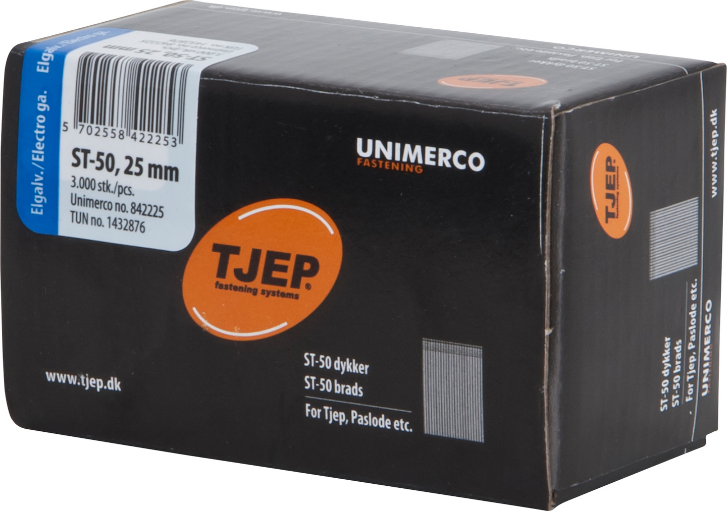 Betoniviimeistelynaula TJEP 25mm karkaistu sähkösinkitty 3000kpl