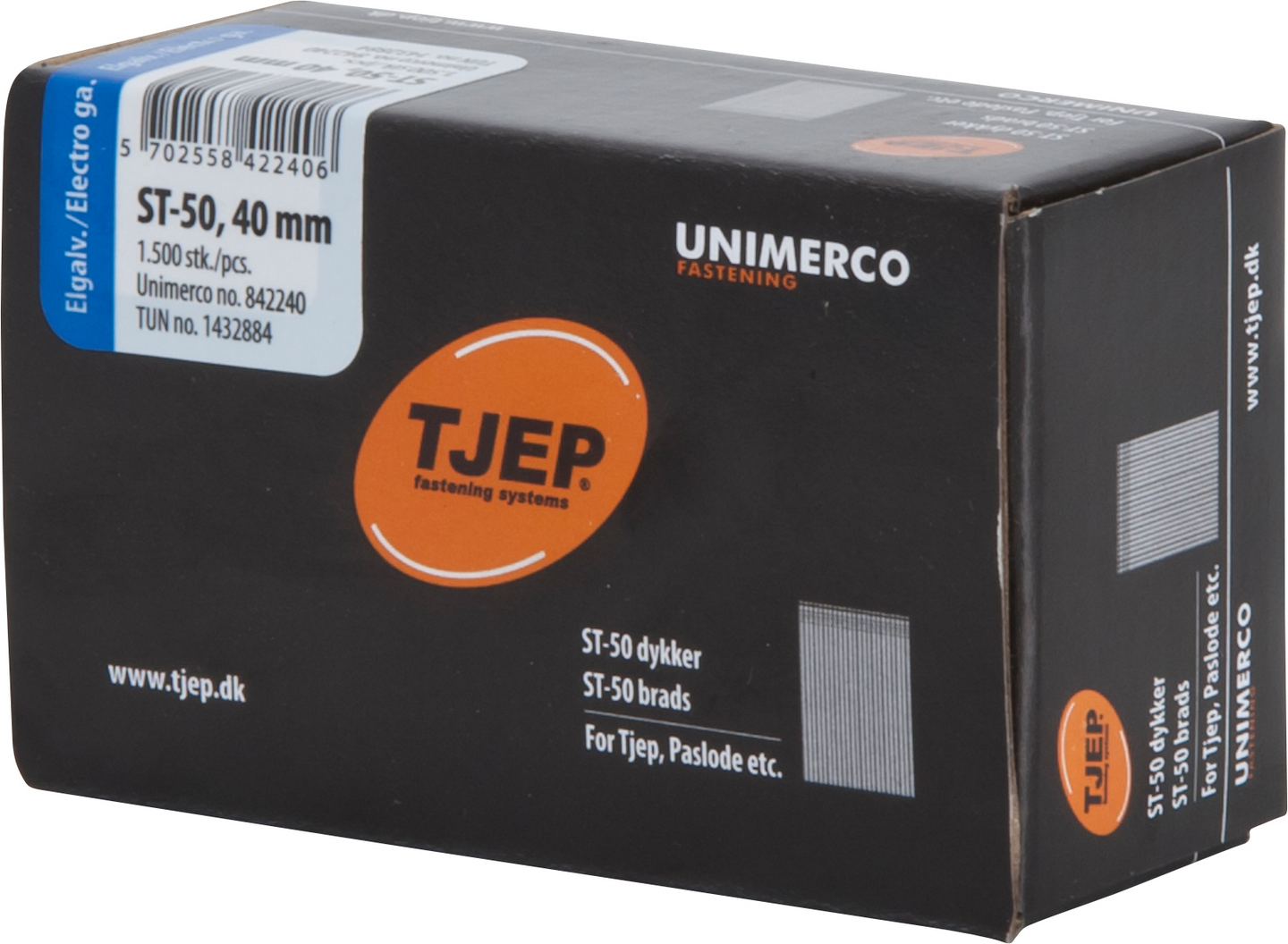 Betoniviimeistelynaula TJEP 40mm karkaistu sähkösinkitty 1500kpl