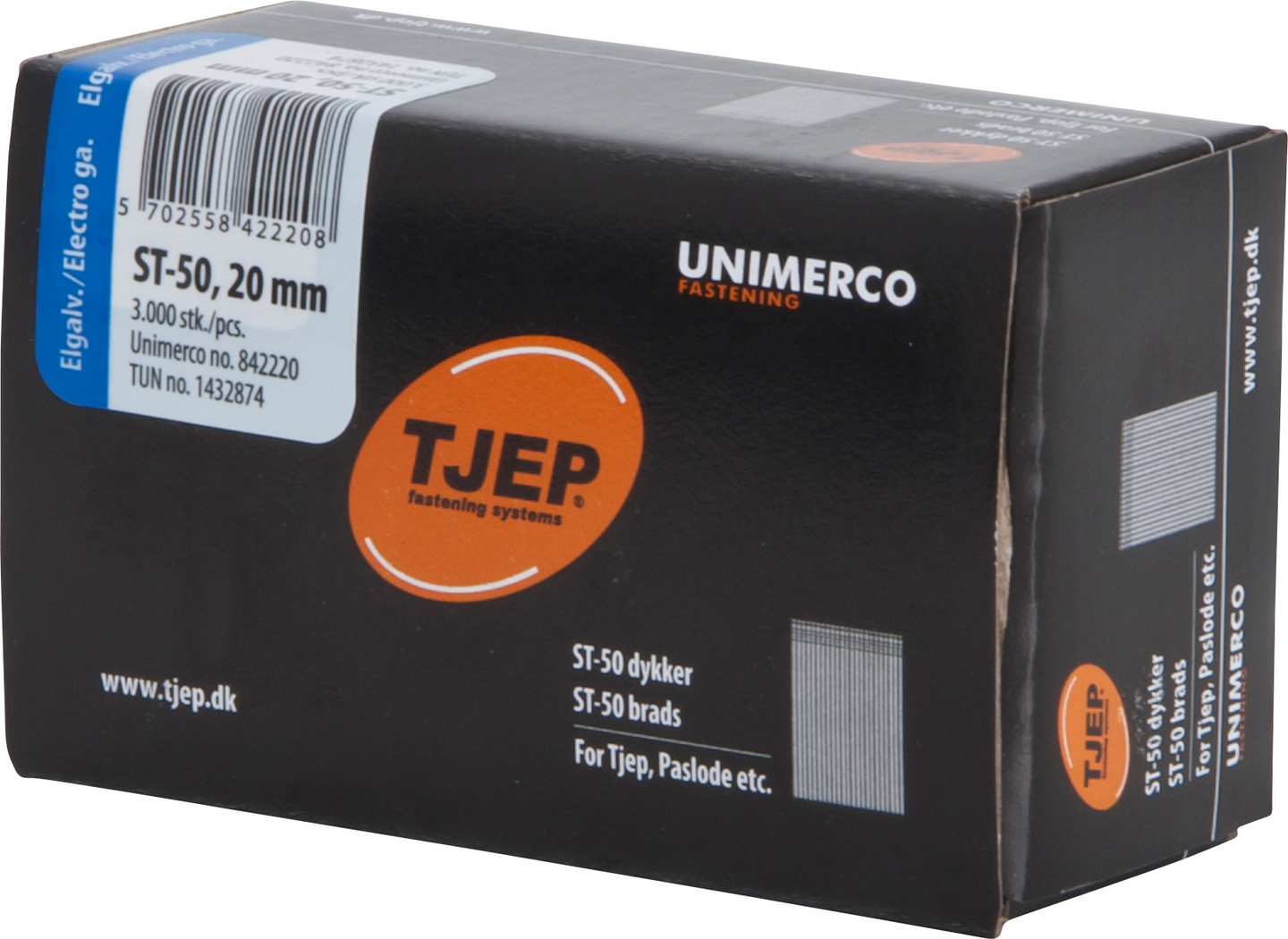 Betoniviimeistelynaula TJEP 20mm karkaistu sähkösinkitty 3000kpl