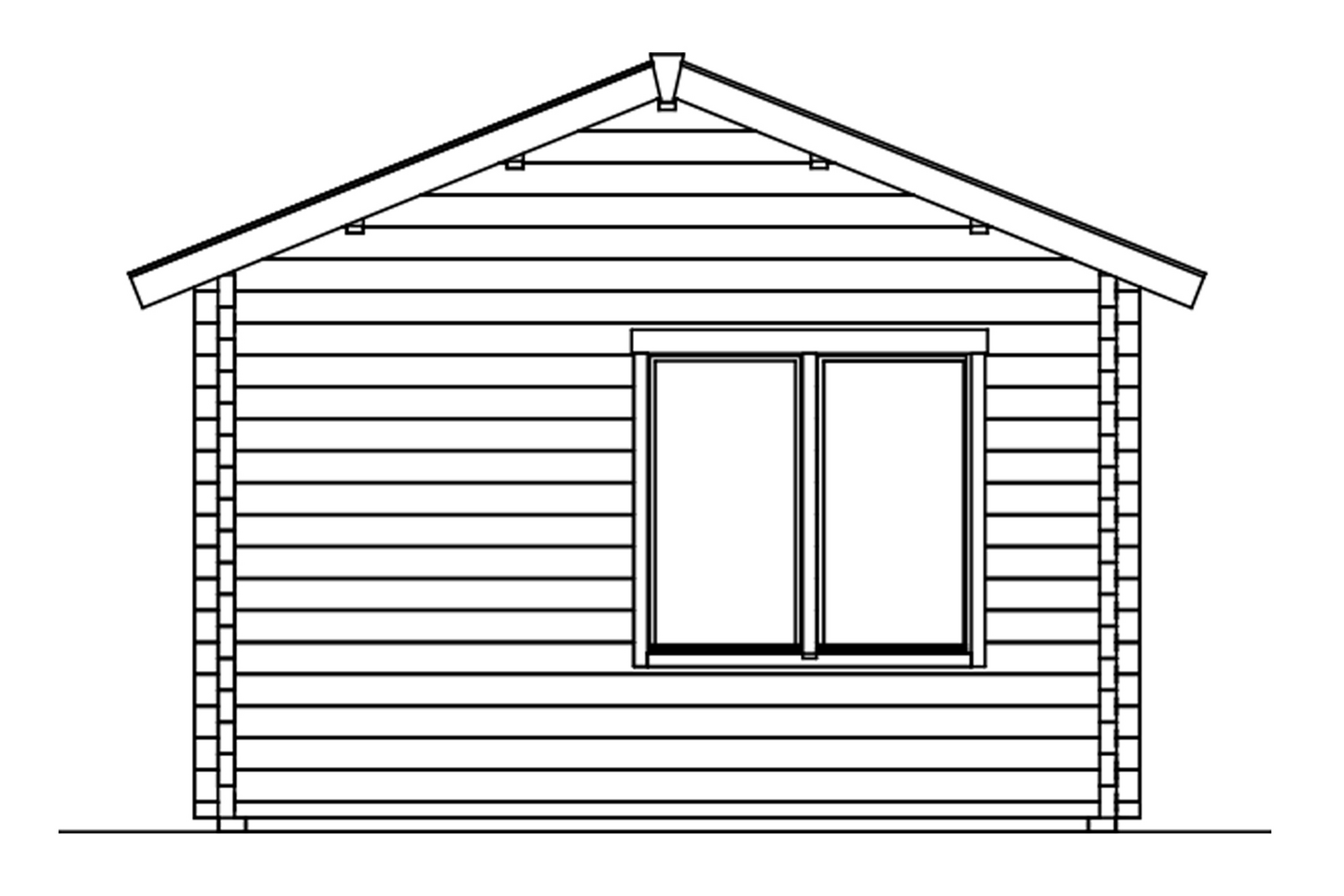 Pihatalo ja katos Vikersund 15,2m2 + 11,4m2