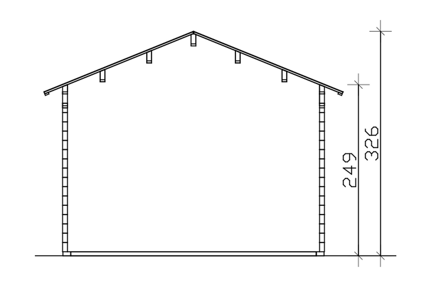 Pihatalo ja katos Vikersund 15,2m2 + 11,4m2