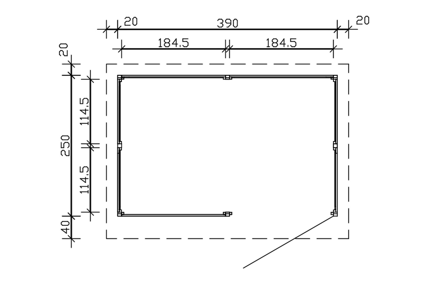 Jätekatos Nordborg 390x250cm